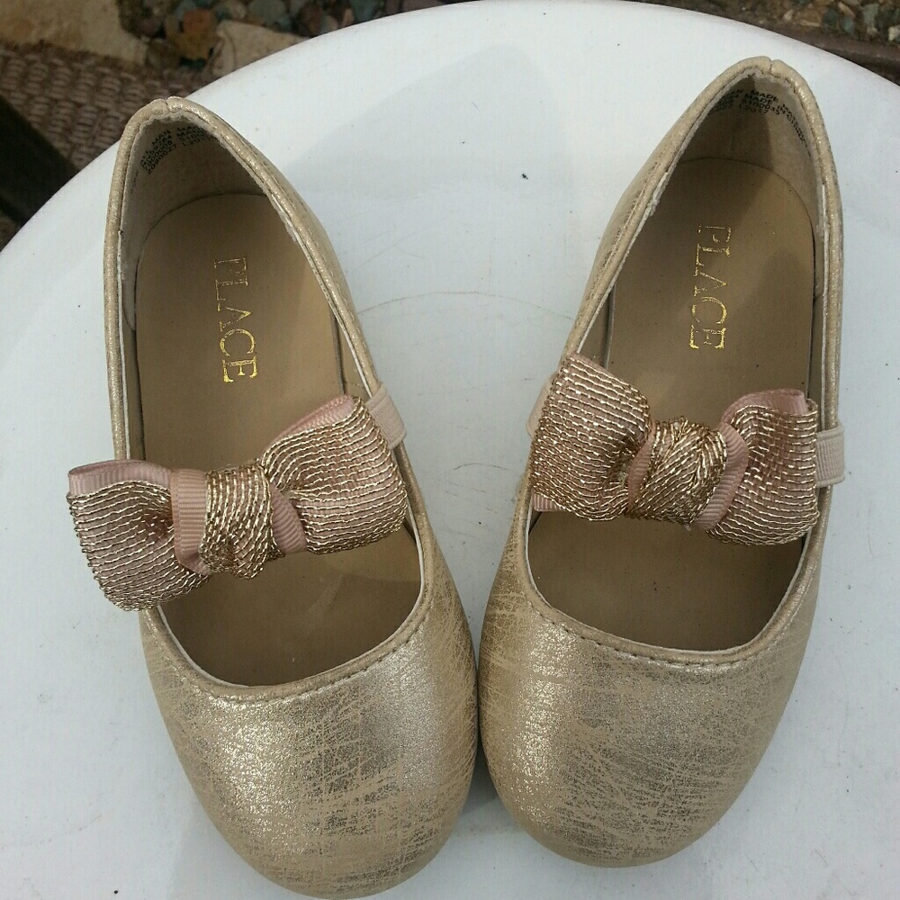Children's Place Gold Flats